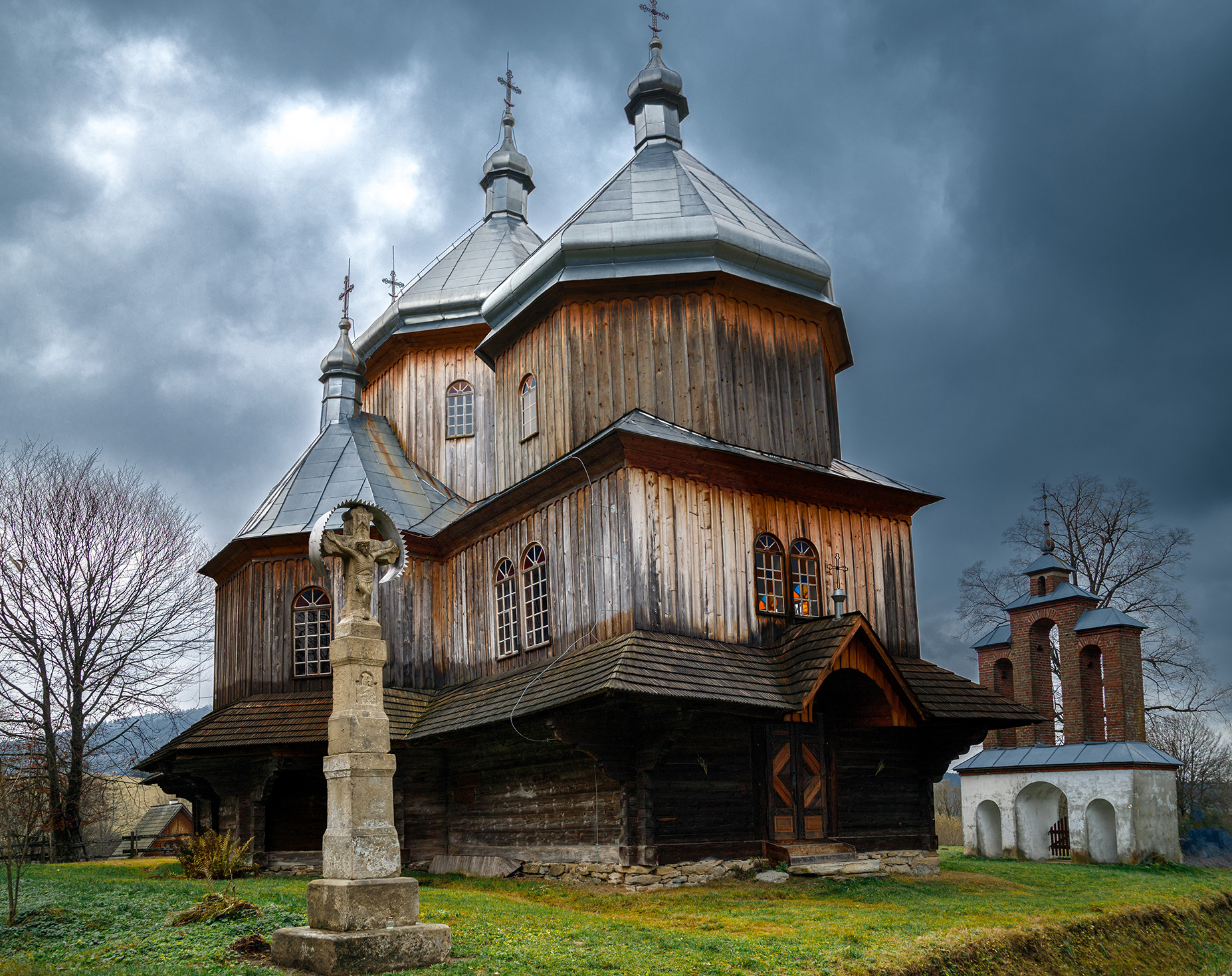 Zabytkowa Cerkiew w Bystrem na Podkarpaciu