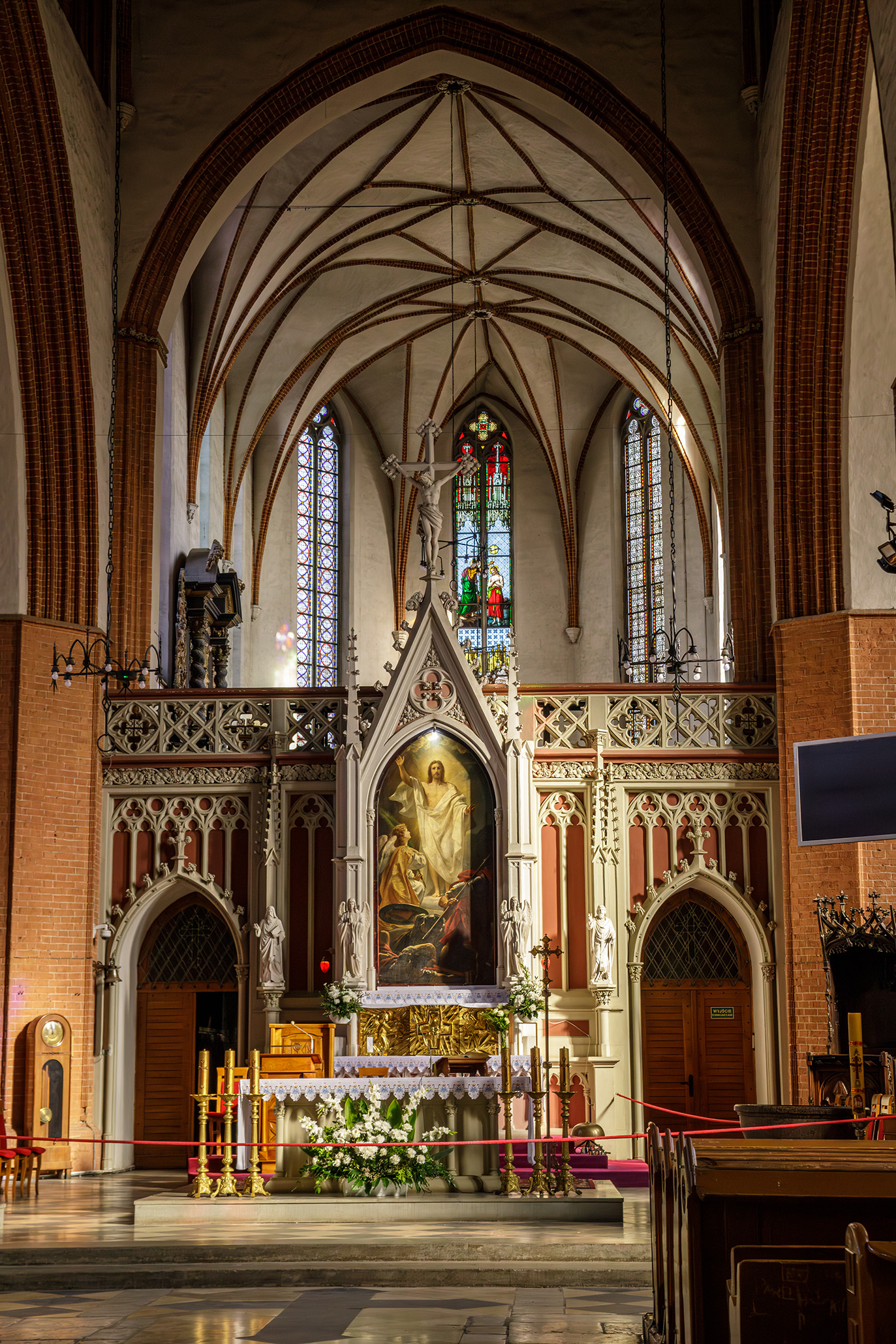 wnętrze Konkatedry św. Jana Ewangelisty w Kwidzynie