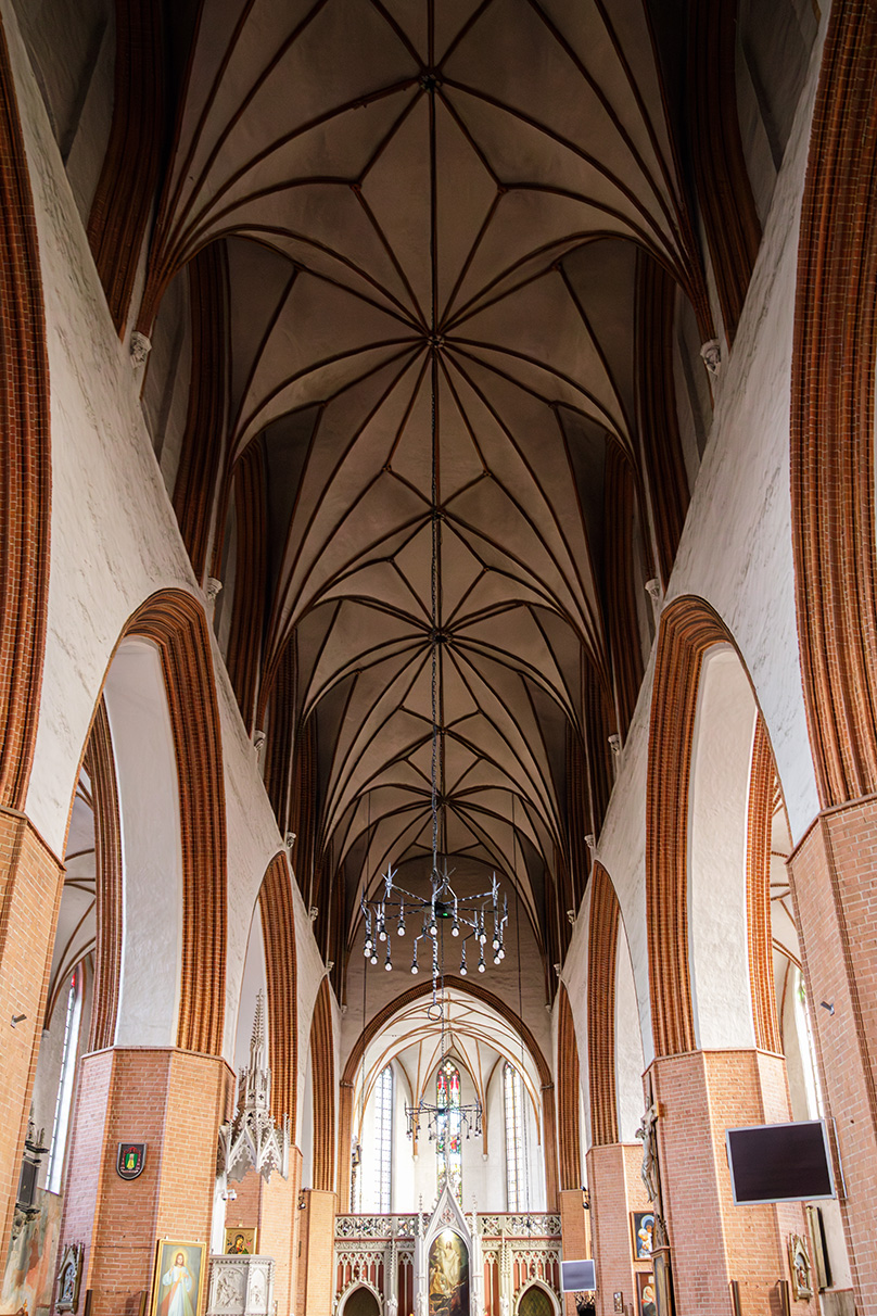 wnętrze Konkatedry św. Jana Ewangelisty w Kwidzynie