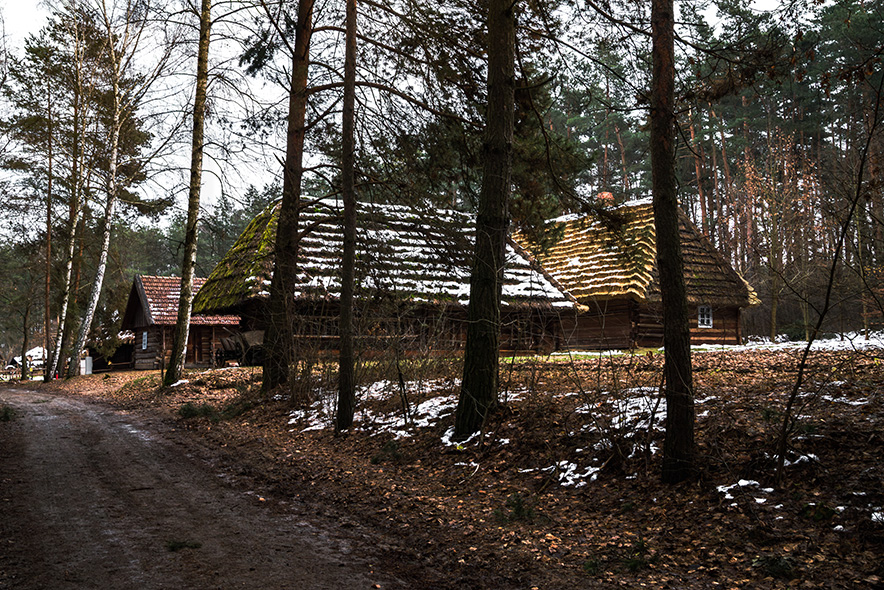 skansen w kolbuszowej - zabytkowa zabudowa wiejska